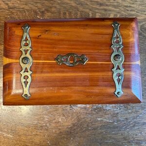 Pilliod Vintage Cedar Jewelry Box 1950’s